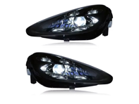 LED-koplampupgrade - 971-1 PDLS+ stijl (2019) - voor Porsche 970.2 Panamera met af fabriek gemonteerde LED-koplampen 2014-2016 - 97063117154, 97063117254, 97063197303, 97063197403 - 9N89702029/30BL-LHD, 9N89702029/30BL-RHD