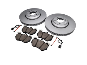 ANTERIORE Pacchetto pastiglie freno e disco freno. Porsche Cayenne 955 V8 turbo S - 95535140261F, 95535140161F, 95535193952, 95561236552
