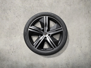 22" Macan Design-Sommerkomplettradsatz, schwarz hochglanz. Porsche Macan-e - 95C044660N