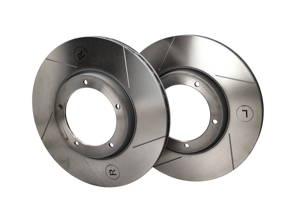 Disco freno anteriore. Porsche 911 / 930 / 924 / 944 (OE Part No 477405083A / 91135104120) Coppia scanalata - 285186C, 477405083D, 91135104120 - 285186C