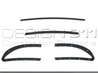 Montagesatz für oberes Luftgitter der vorderen Stoßstange. Porsche 997 GT3 - 99757556792