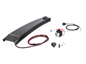 B-Säulenverkleidung mit Stromversorgungskabelsatz, Schwarz. Porsche 957 Cayenne 2008-10 - PCG559320B
