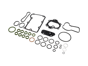 Pochette de joints de carter d'huile et de console de filtre à huile pour Porsche 955 Cayenne V8 4.5LS / Turbo - 94810717500, 94810720101, 94810612303, 94810640101, 99970750240, 94810714403, 94810119702, 94810774000
