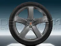 21' Macan Sport Classic Alloy Wheels & Summer Tyres Original Porsche - 95B04460216, 95B04460226