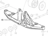 Supporto per montaggio su cambio. Porsche 993 C2 MANUALE - 99337530900