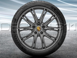 21' Panamera (971) Design esclusivo Cerchi in lega PLATINUM e pneumatici estivi Porsche originali - 971044660J