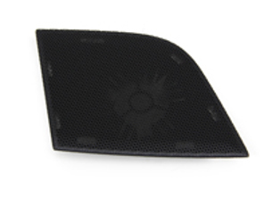Afdekking voor treble-luidspreker, zwart. Porsche 970 Panamera - 970552554005Q0, 97055255400, 970552553005Q0, 97055255300