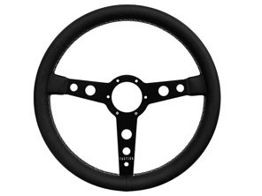 Volant en cuir pleine fleur série 130R avec coutures croisées ou parallèles. 350 mm. Porsche911/964/993/924/944/968/928. - 74152, 74153