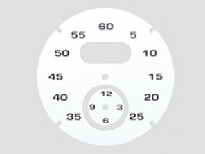 Ziffernblatt des Sport-Chrono-Instruments, weiß. Porsche 997 / 991 / Boxster / Cayman / Panamera - 97641997061 - F97 641 997 061, F97641997061