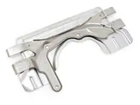 Staffa di supporto marmitta centrale con protezione termica. Porsche 997.2 - 99711302632, 99711302633