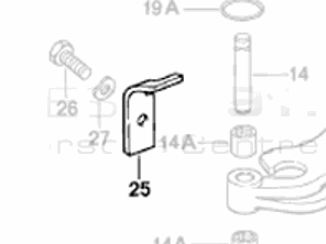 Koppelingsveerhanger. Porsche 930 Turbo - 93011671406 - 93011671406