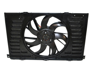 Water radiator fan with cowling. Porsche 971 Panamera Turbo / GTS / Hybrid - PAE121203A, 9A712120303, 9A712120302, 9A712120301, 470080