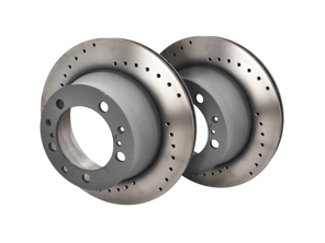Disques de frein Sport Percés (PAIRE), Arrière. Porsche 964/944/968 (pièce d'origine n° 95135204102 95135204105) - 95135204102, 95135204105, 95135204105, 275806C - 275806C, 951 352 041 05 RD