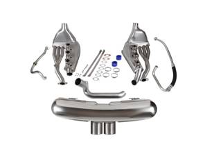 Ensemble d'échappement sport avec sorties d'échappement de style "GT3" (aucun mod de ferblanterie nécessaire). Porsche 911 3.2 Carrera - 93011104300, 93021102901, 93021133500 - 1620802410, 92.297S