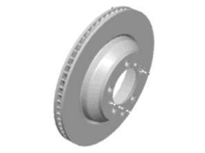 Bremsscheibe, vorne. Porsche (9J1) Taycan - 9J1615301A, 9J1615302A