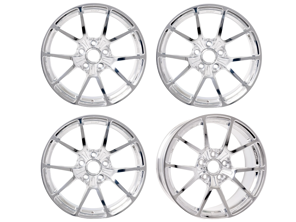 Titan 7 Forged T-P5 Split 5 Spoke Alloy Wheel Set 18" Lucidato Trasparente. Porsche 987 / 981 / 718 - TP501890048513071PC, TP501810035513071PC