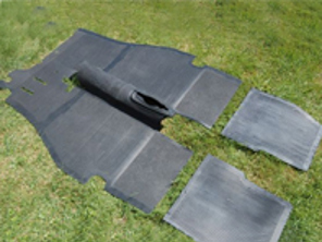 Tapis de sol en caoutchouc (Ensemble de 5). Porsche 356 B T6 / 356 C