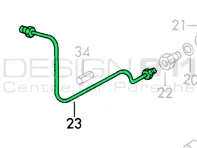 Hauptbremszylinder zum vorderen Bremssattel Flexischlauch Bremsleitung, LINKS. Porsche 911 68-76 LHD - 90135561900, 90135561901, 90135561902