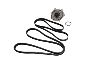 Wasserpumpe, Riemen und Thermostat-Kit. Porsche 991.1 Carrera 2S / Carrera 4S - 0PB121035A, 9A110221800, 0PB903137A, 9A110222602, 9A110622603, 9A712111000, 9A110655900, 0PB121688