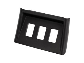 Centre console switch housing 3 button type. Porsche 993 - 99363207110, 99363207111, 99363207112, 99363207113, 99363207114, 99363207115, 99363207117, 99363207118, 99363207119, 99363207120