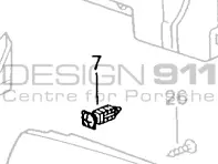 Spreizmutter Türverkleidung Porsche 996 / 986 Boxster - 99655583105, 99655583205