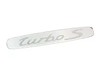 Logoplatte für Seitenschweller-Innenverkleidung. Porsche 991 Turbo/Turbo S - 99155575304, 99155575307
