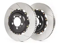 Bremsscheiben-/Rotor-Kit Schlitz 2-teilig HINTEN 996 C4S / GT3 / 997.1 / 997.2 Ohne PCCB