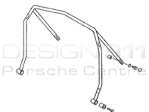 Überrollkäfig. Porsche 996 1998-04 4 Punkt ohne Geschirrbügel