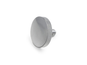 Bouton d'appui-tête, acier inoxydable. Porsche 356 / 911 / 912 - 64452108805 - JG.088.05