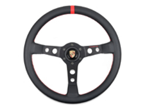 Volant performance Porsche Classic, surpiqûres rouges. Porsche 911 / 914 / 924 / 928 / 944 / 968 / 964 / 993 / 996 / 986 Boxster - PCG34708420, PCG34790100