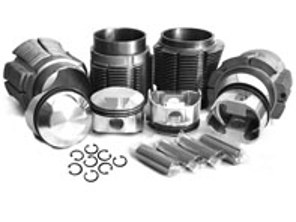 Big bore biral cylinder and JE forged piston kit 'High Comp' 83.5mm. Porsche 356C / 912 - 008 11 83P JE, 0081183PJE