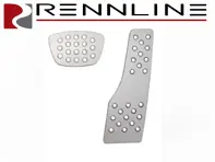 Set di pedali Rennline in alluminio 2 pezzi perforato. Porsche 944/996/997/986/987/Cayman/991/Panamera TIPTRONIC - P4522, P45.22