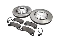 Voorremblokken en remschijvenpakket. Porsche 958 Cayenne V6 GTS - 95835140350, 95835140450, PAA698151, 95861236500