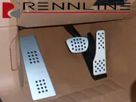 Jeu de pédales Rennline en aluminium 3 pièces avec poignée en caoutchouc. Porsche Panamera PDK - P7162102, P71.62.102