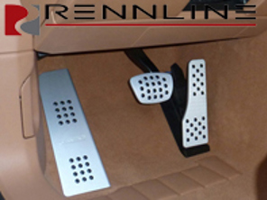 Impugnatura in gomma per set di pedali in alluminio da 3 pezzi Rennline. Porsche Panamera PDK - P7162102, P71.62.102