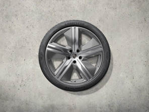 22" Macan Exklusiv-Design-Sommerradsatz, platinsilber. Porsche Macan-e - 95C044660M