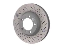 Bremsscheibenrotor Vorne, gebohrter Monoblock, 330x34mm. Porsche 996 / 997 (OE Nr. 99635140904 und 99635141004) - 99635140902, 99635140903, 99635140904, 99635141002, 99635141003, 99635141004 - PFL30922, PFR31022