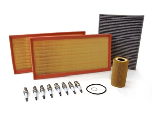 Kit d'entretien pour Porsche Cayenne 955 4.5L V8 Turbo Oil, Filtres à air, Bougies d'allumage, + Plus - 99917022190, 95511013100, 95581963100, 99610722560, 90012310630, 00004400204