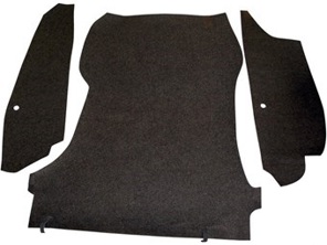 Ensemble de tapis de coffre à bagages. Porsche 911/912 63-68 - 90155104520, 1689500110, 90155104920, 90155105020