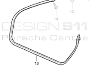 Türsiegel. Porsche 996 Cabrio - 99653707504, 99653707604, 99653707605, 99653707505