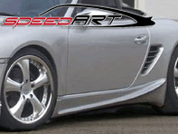 Zijdrempelspoiler / rokken SpeedART. Porsche 987 Boxster