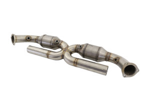 Abgaskatalysator 200 Zellen Race X-Pipes DesignTek für Porsche 996 - 99611302154, 99611302157, 99611302156, 99611302254, 99611302257, 99611302256, 99611302152, 99611302155, 99611302159, 99611302252, 99611302255, 99611302259, 99611302258, 99611302260, 99611302158, 99611302160