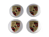 Copricerchi con cresta colorata per Porsche Macan (set da 4) - 00004460511, 00004460711