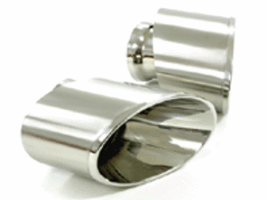 Uitlaat eindpijpen lichtmetalen afwerking Porsche 993 - 99311125102, 99311125104, 99311125103, 99311125110, 99311125112, 99311125111, 99311125113, 99311125151, 99311125156, 99311125202, 99311125203, 99311125210, 99311125212, 99311125211, 99311125252, 99311125256