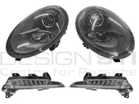 Kit fari e fari anteriori FUME'. Porsche 991 Carrera con guida a destra - 99163199550, 99163199650, 99163115180, 99163115280