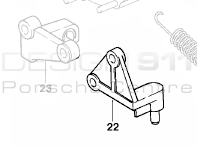 Staffa cuscinetto frizione. Porsche 930Turbo - 93011661106