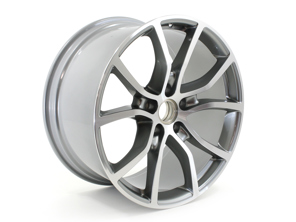 Jante arrière en alliage au design exclusif de 21 pouces en argent platine. Porsche 9YA Cayenne - 9Y3601025ADOU7, 9Y3601025AD