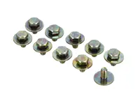 Satz mit 10 Schrauben - M6x12 - für Motorblechteile (Lüfterhaube & Abdeckung). Porsche 911 / 964 / 993 Carrera & Turbo 1978-1998 - 99907503902, 99907503901, 9990750390C, 99914300408, 99914300401 - 1504, JG.750.39