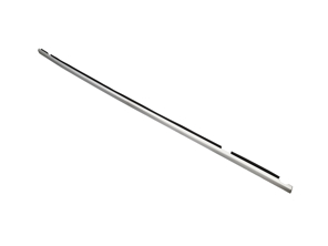 Cache de lunette latérale avant, partie inférieure extérieure, aluminium satiné. Porsche 9PA / 9PA1 Cayenne 2003-2010 - 955559475014W9, 955559476014W9, 955559332004W9, 955559332014W9, 955559476004W9, 955559331004W9, 955559331014W9, 955559475004W9