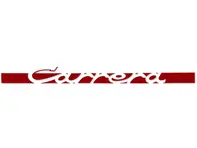 Decalcomania laterale 'CARRERA', in Guards Red. Porsche 911 Carrera 2.7 - 91155903400, 91155903401, 91155903402, 91155903403, 91155903404